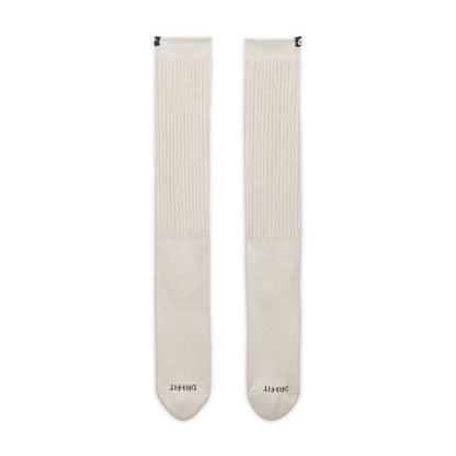 Slouchy Cushioned Crew Socks - Light Bone