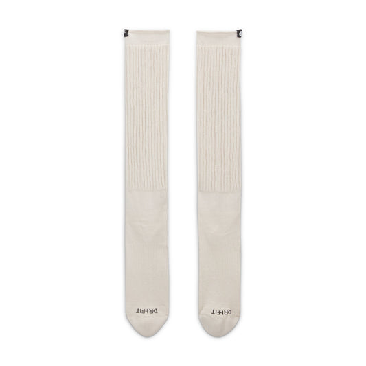 Slouchy Cushioned Crew Socks - Light Bone