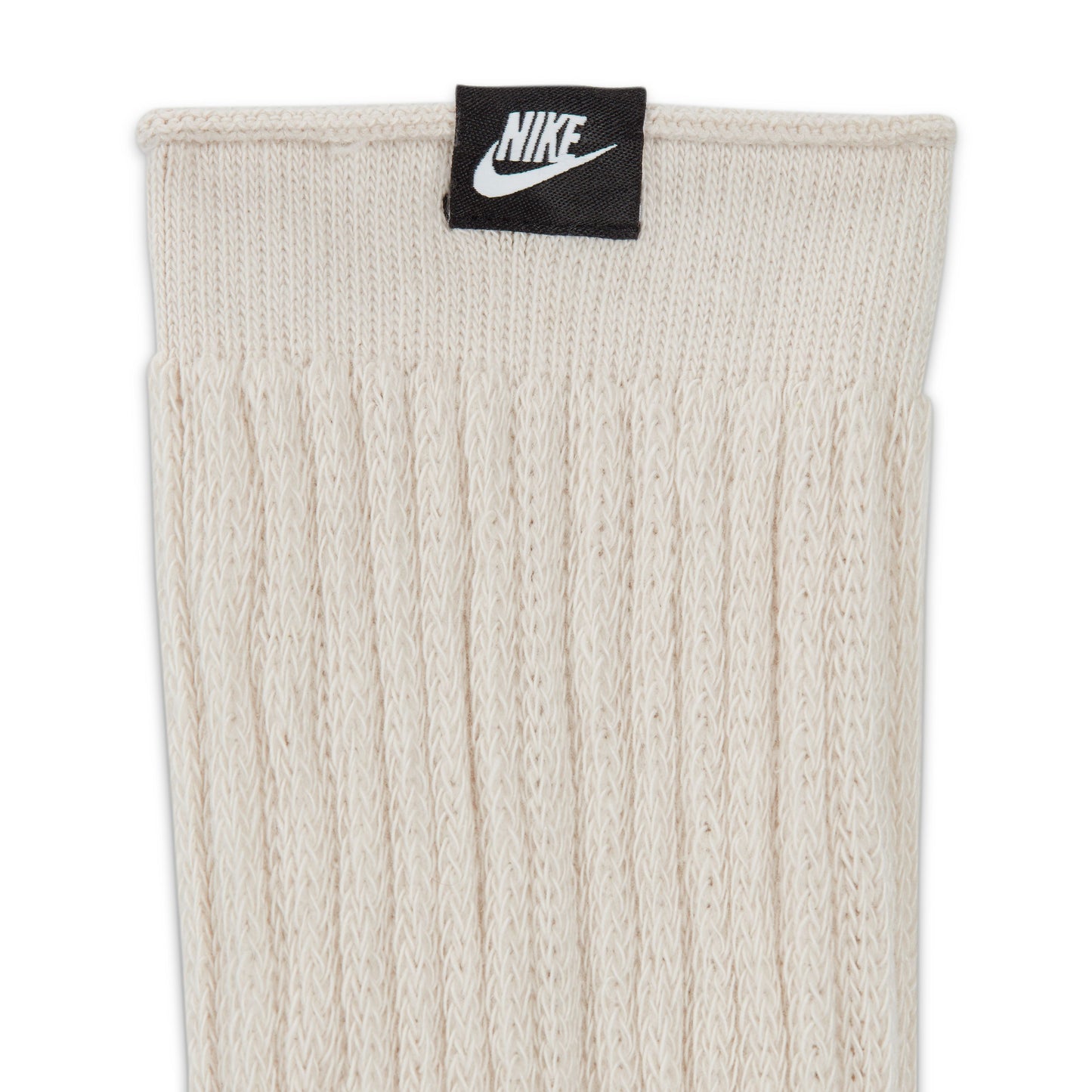 Slouchy Cushioned Crew Socks - Light Bone