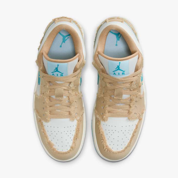 JORDAN 1 LOW SE 'WAVE' - SESAME/DUSTY CACTUS/GLACIER BLUE/SAIL