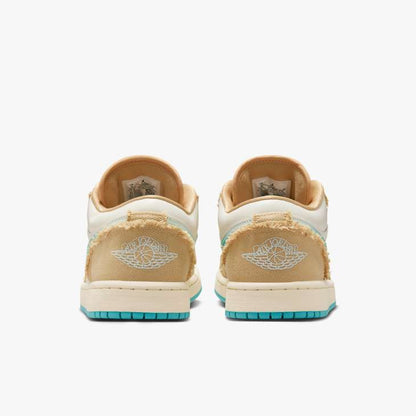 JORDAN 1 LOW SE 'WAVE' - SESAME/DUSTY CACTUS/GLACIER BLUE/SAIL