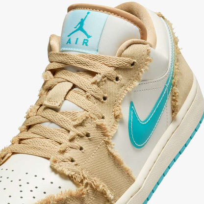 JORDAN 1 LOW SE 'WAVE' - SESAME/DUSTY CACTUS/GLACIER BLUE/SAIL