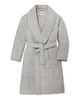 QUADE QUILTED ROBE - GREY HEATHER