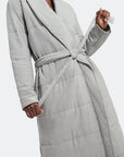 QUADE QUILTED ROBE - GREY HEATHER