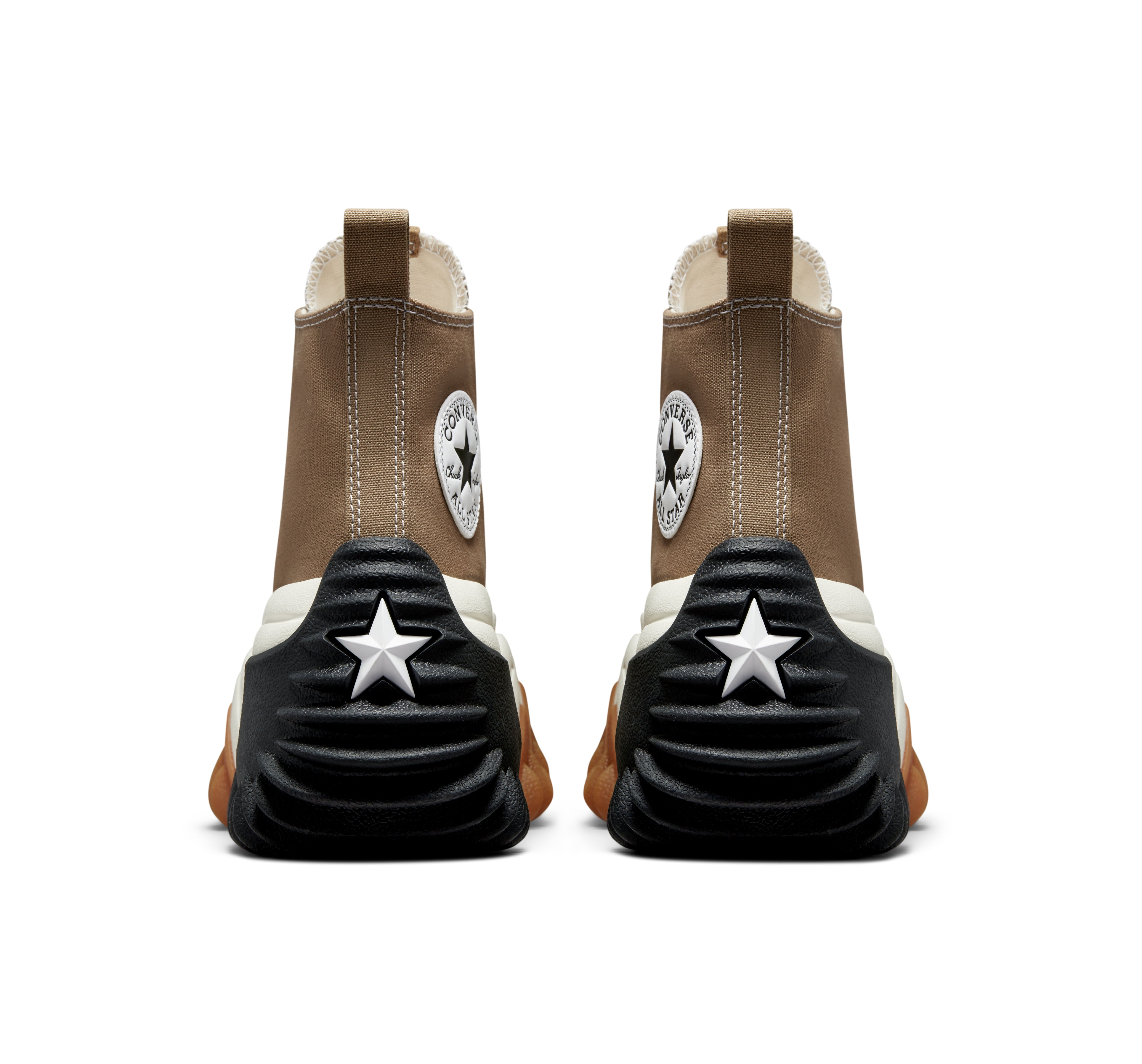 Run Star Motion Canvas Platform High Top - Sand Dune/Black/Egret