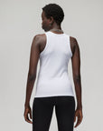 Essentials Ribbed Tank - White