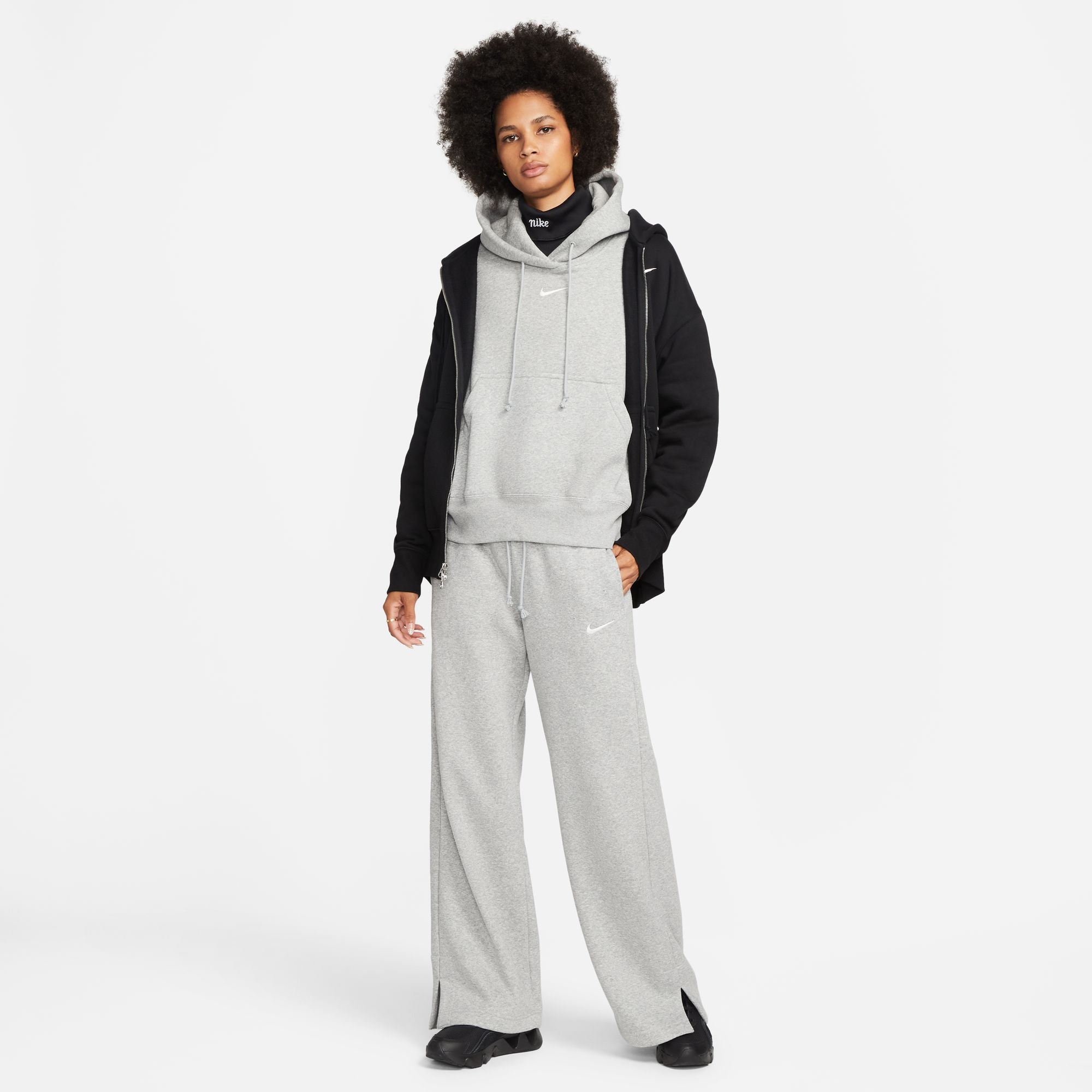 Phoenix Fleece High-Waisted Wide-Leg Tracksuit Bottoms