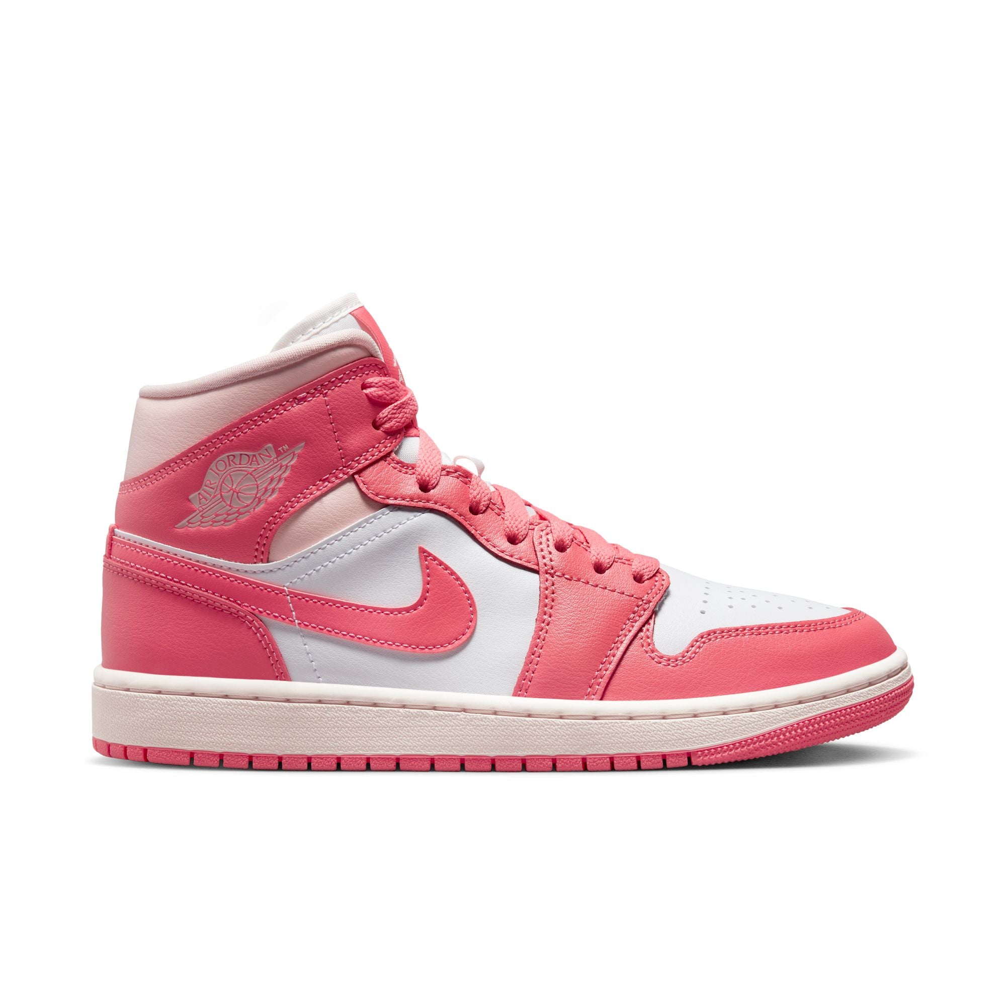 Jordan 1 Mid - &#39;Strawberries &amp; Cream&#39; - White/Sea Coral/Atmosphere/Sail