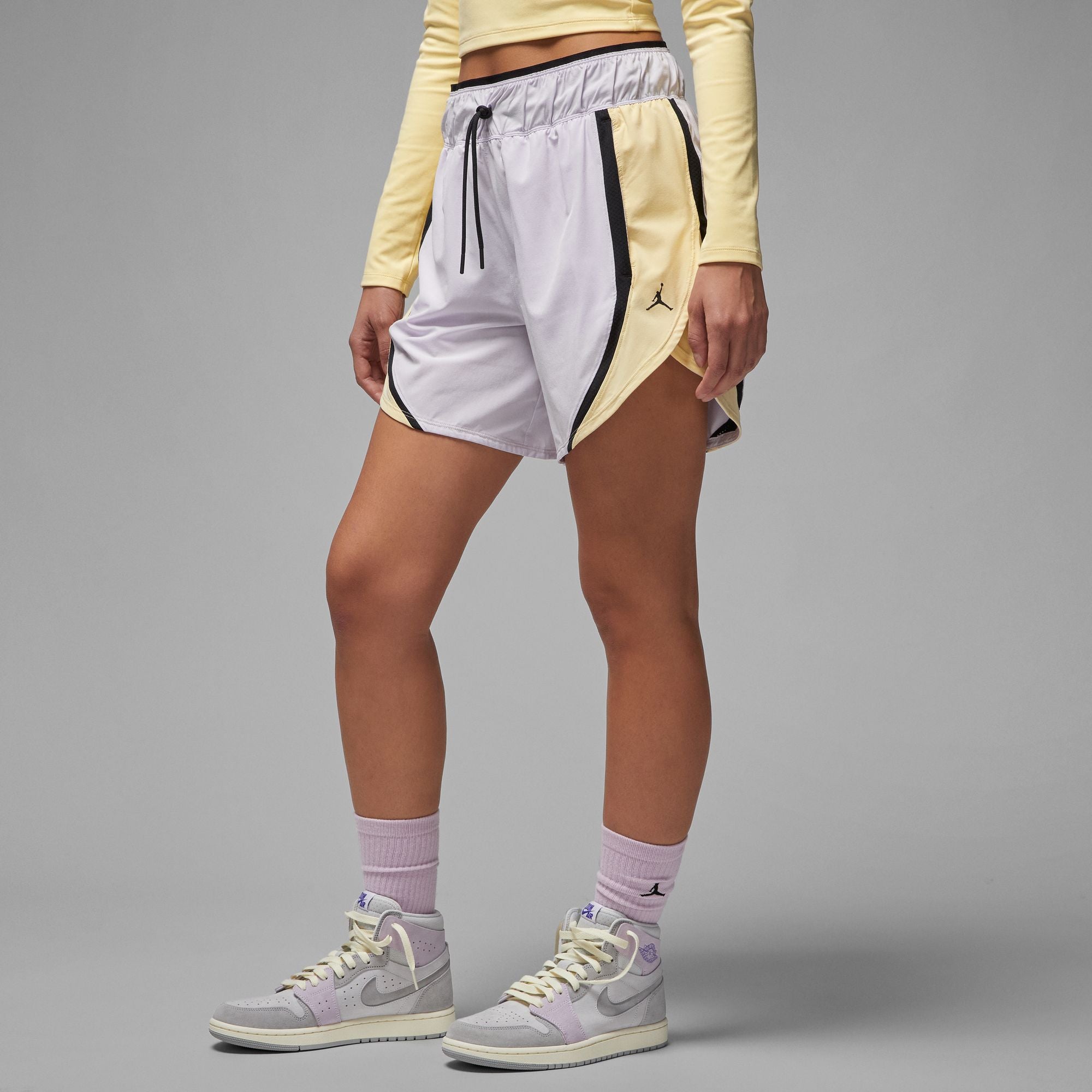 Loose Basketball Shorts - Barely Grape/Lemon Wash/Black