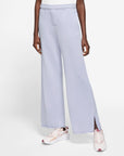 NSW High-Waisted Wide-Leg French Terry Pants - Purple