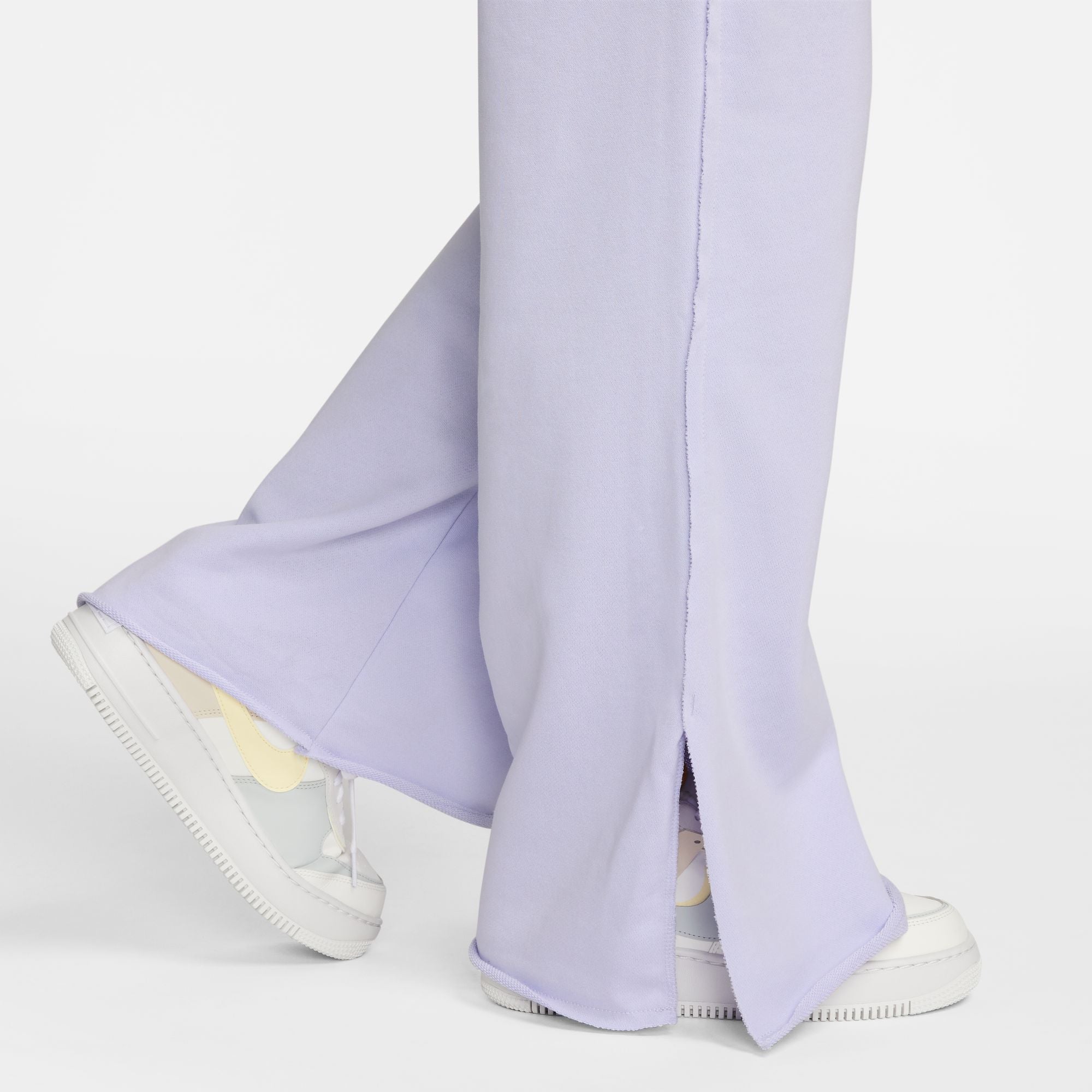NSW High-Waisted Wide-Leg French Terry Pants - Purple