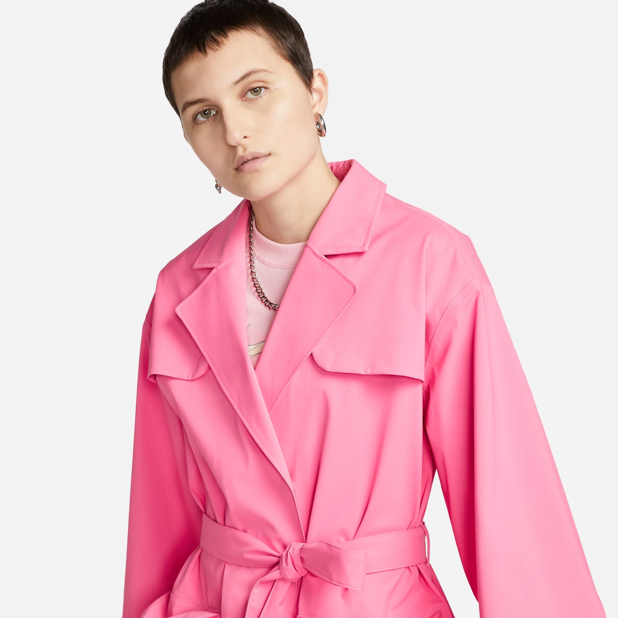NSW Storm-FIT ADV Tech Pack Trench Coat - Pink Glow/Dark Pony/Pinksicle