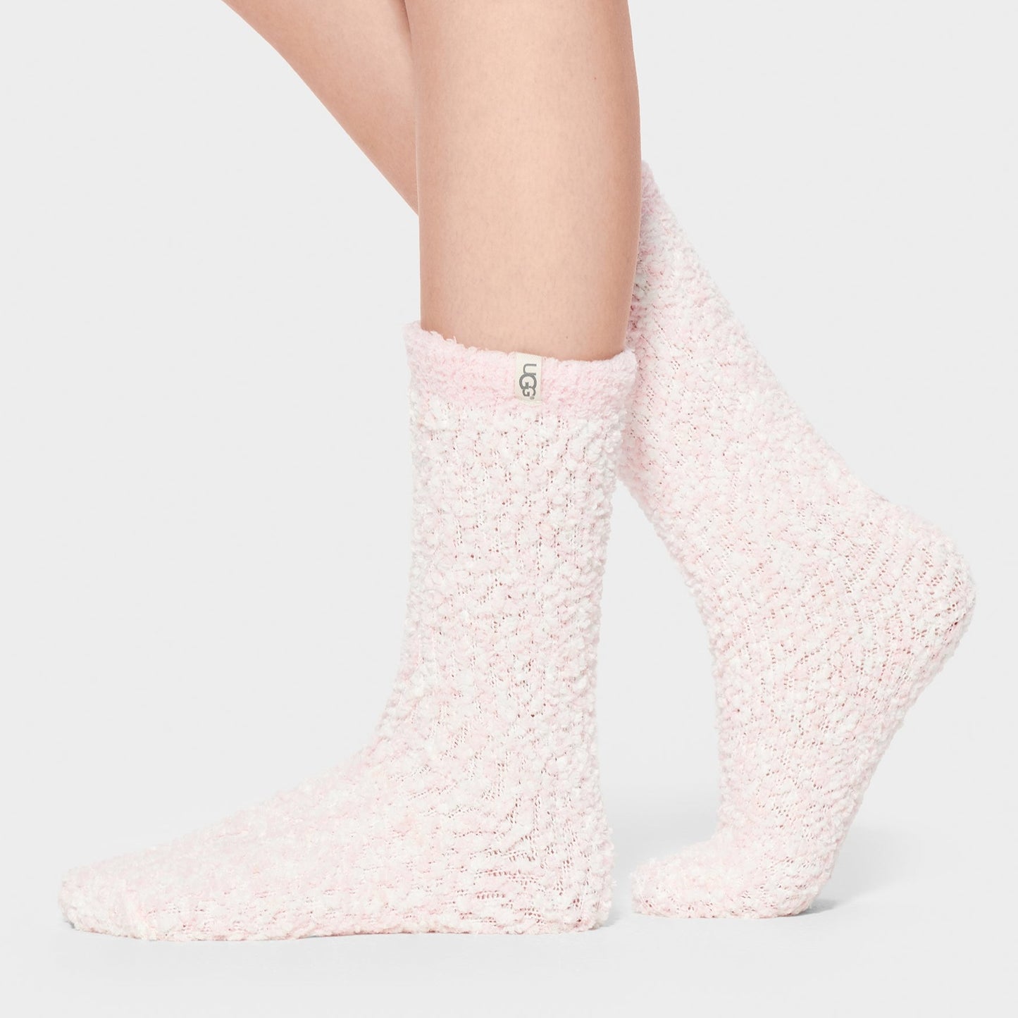 Cozy Chenille Socks - Seashell Pink