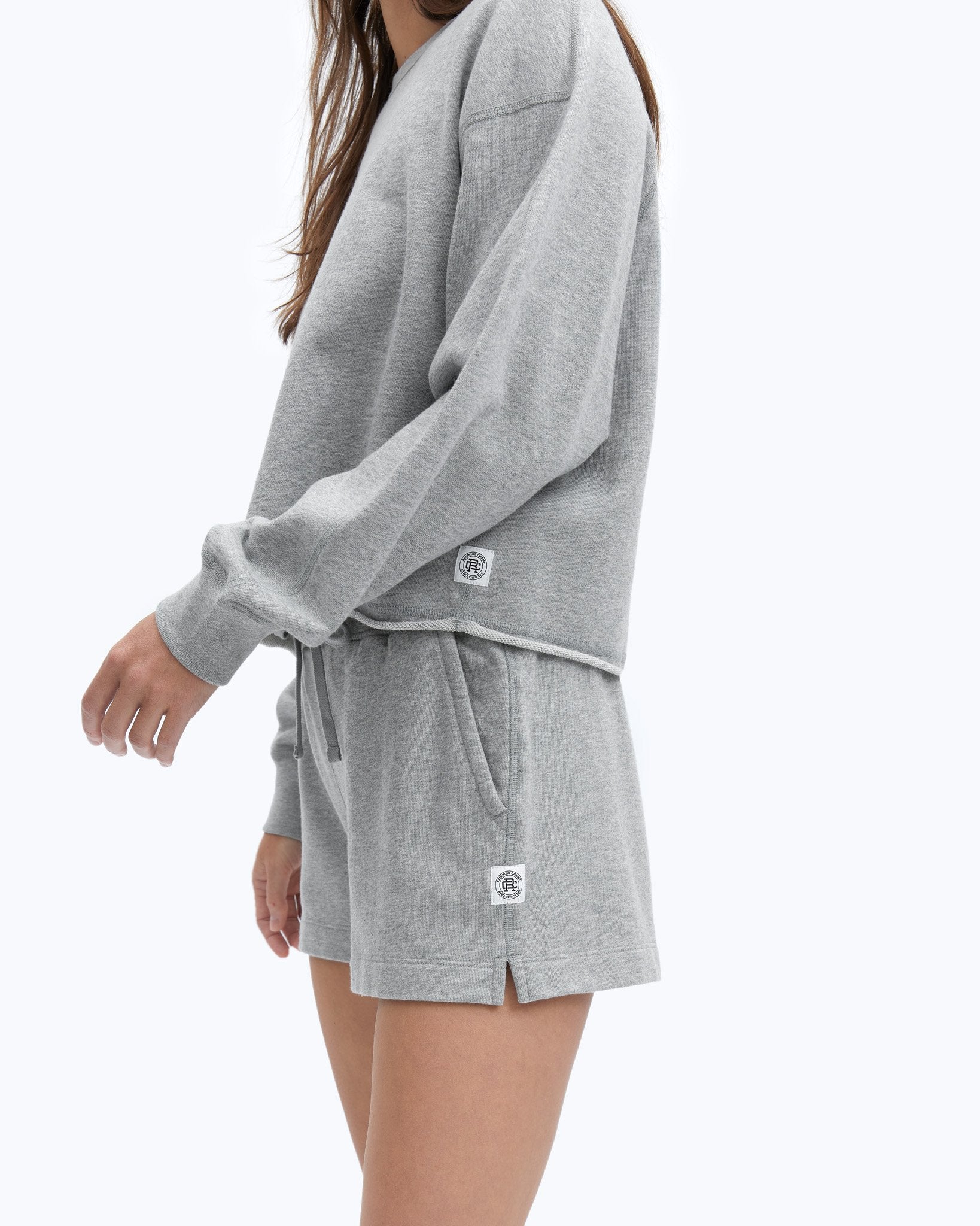 Lightweight Terry Cut-Off Crewneck-MAKEWAY
